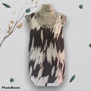𝅺*eliot Gray Silk Top L